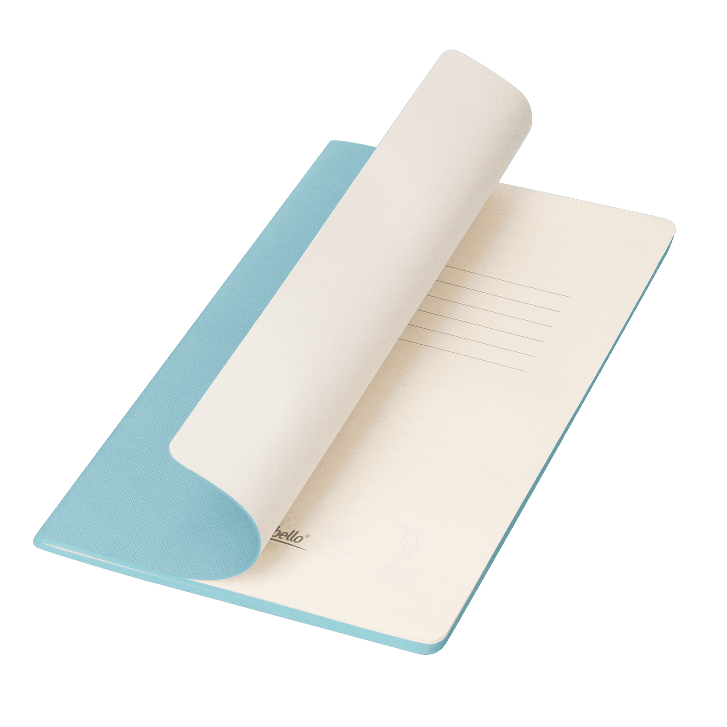 Блокнот Corsa slim, голубой