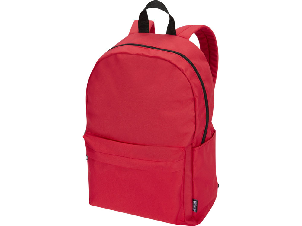 Байрон рюкзак для 14-дюймового ноутбука объемом 16 л, изготовленный из переработанных материалов по стандарту GRS, красный