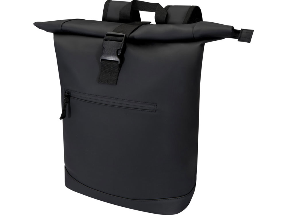 Переработанный рюкзак Реси Плюс 15 GRS с закручивающимся верхом объемом 18 л, черный