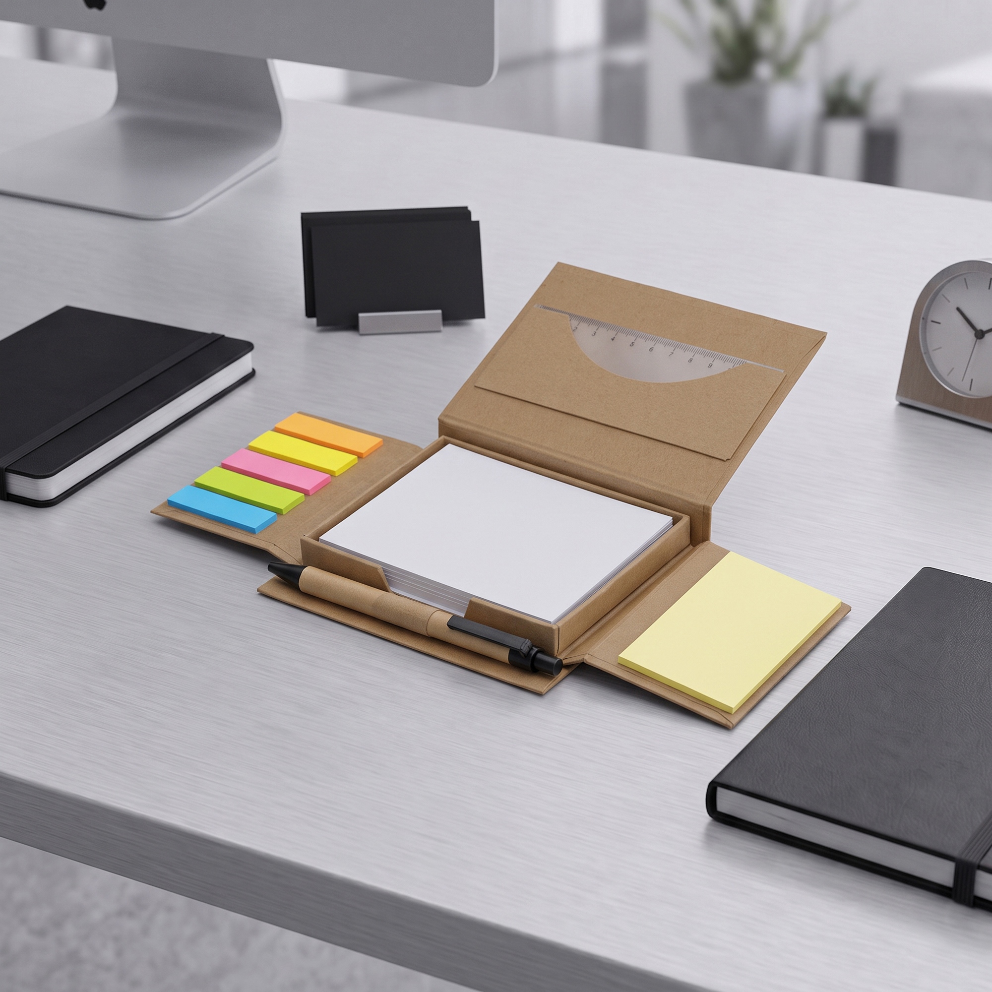 Канцелярский набор для записей Stick box, натуральный