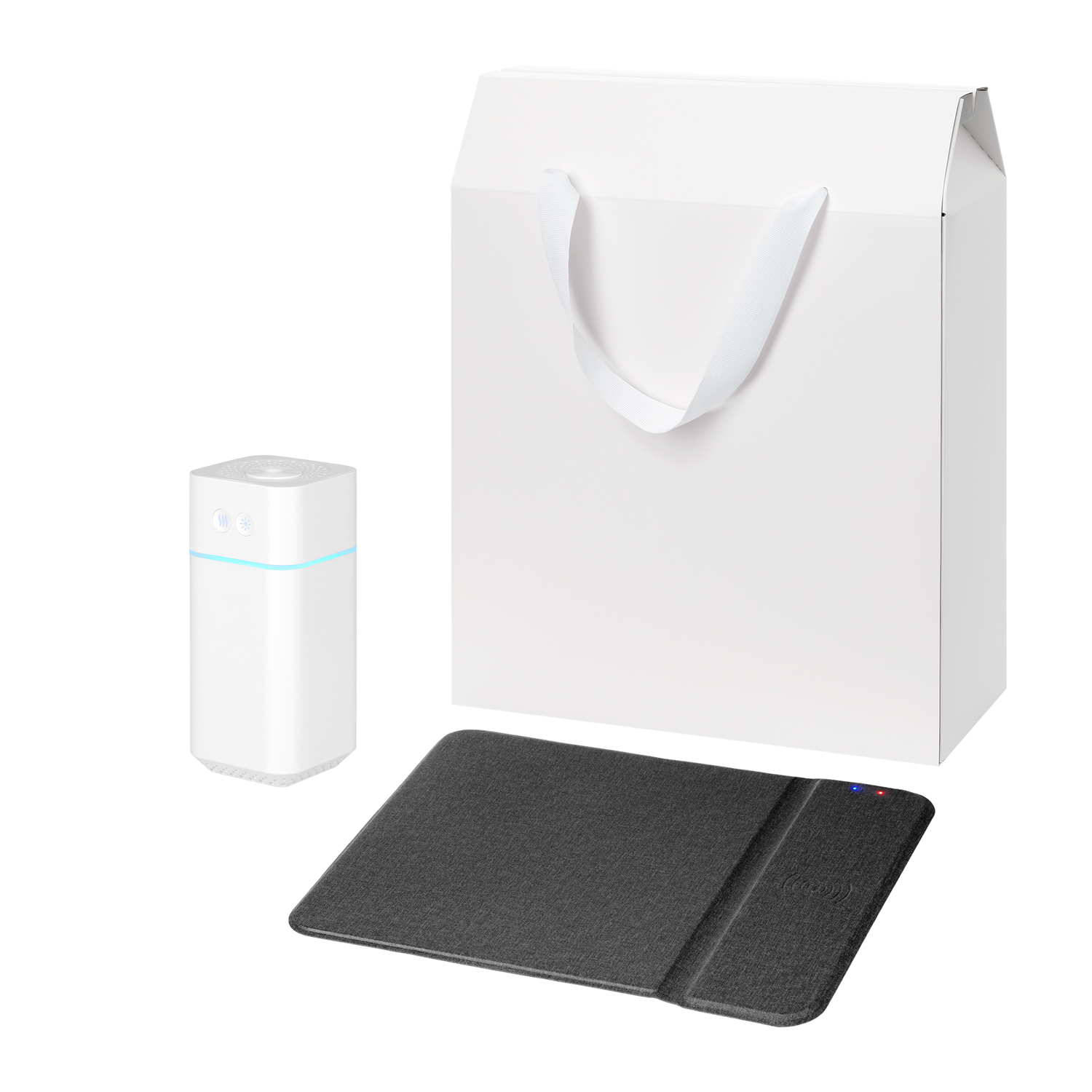 Подарочный набор Cloud NEO, Ноnor, черный (увлажнитель воздуха, зарядное устройство)