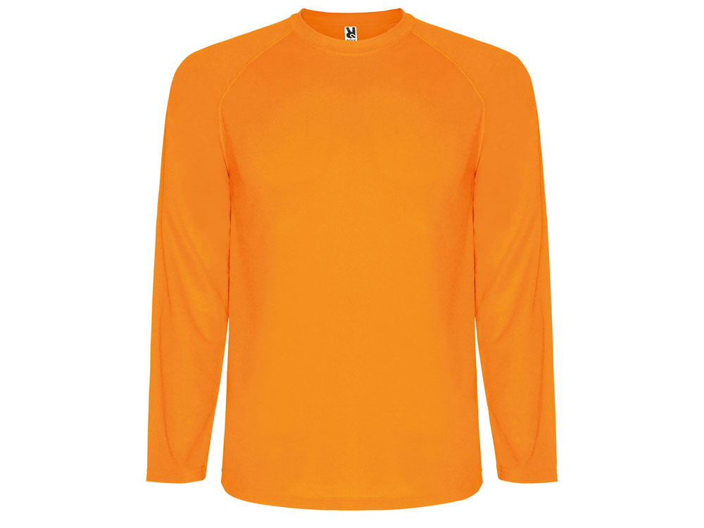 Футболка Montecarlo  мужская с длинным рукавом, неоновый оранжевый