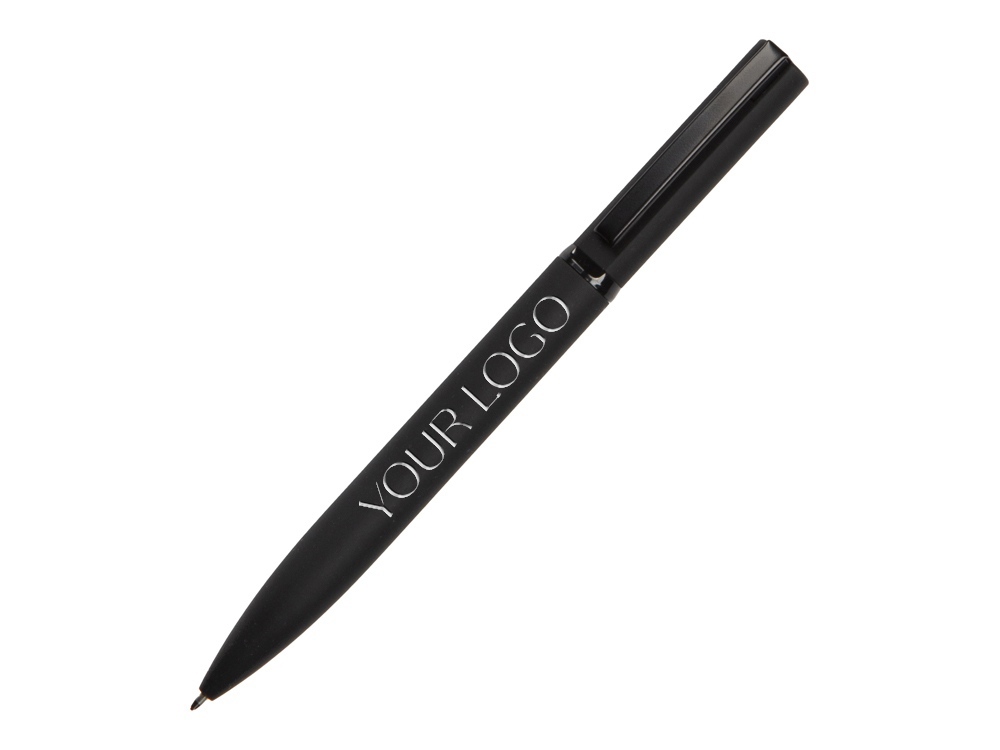 Шариковая металлическая ручка Siegfried, черный с серебристым слоем