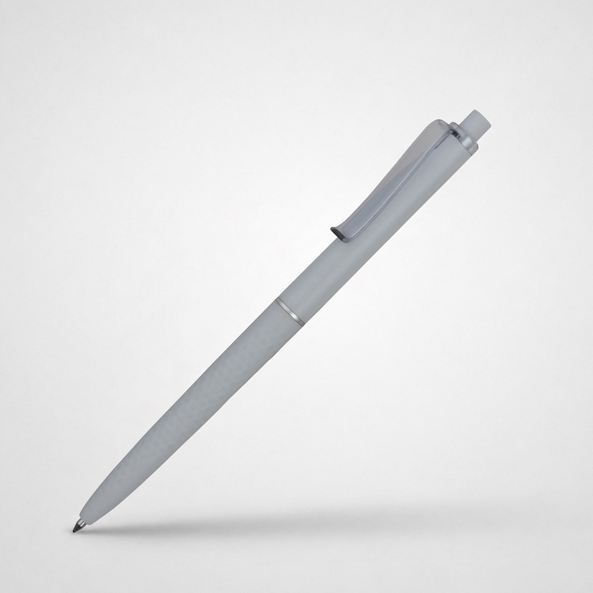 Ручка пластиковая soft-touch шариковая Plane, серый