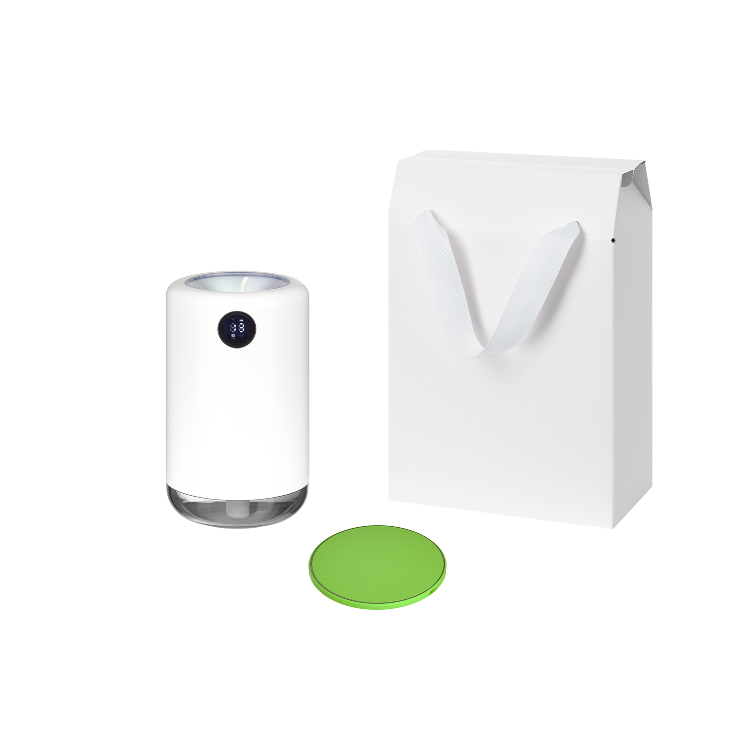 Подарочный набор Bliss, Auris, салатовый (увлажнитель воздуха, зарядное устройство)