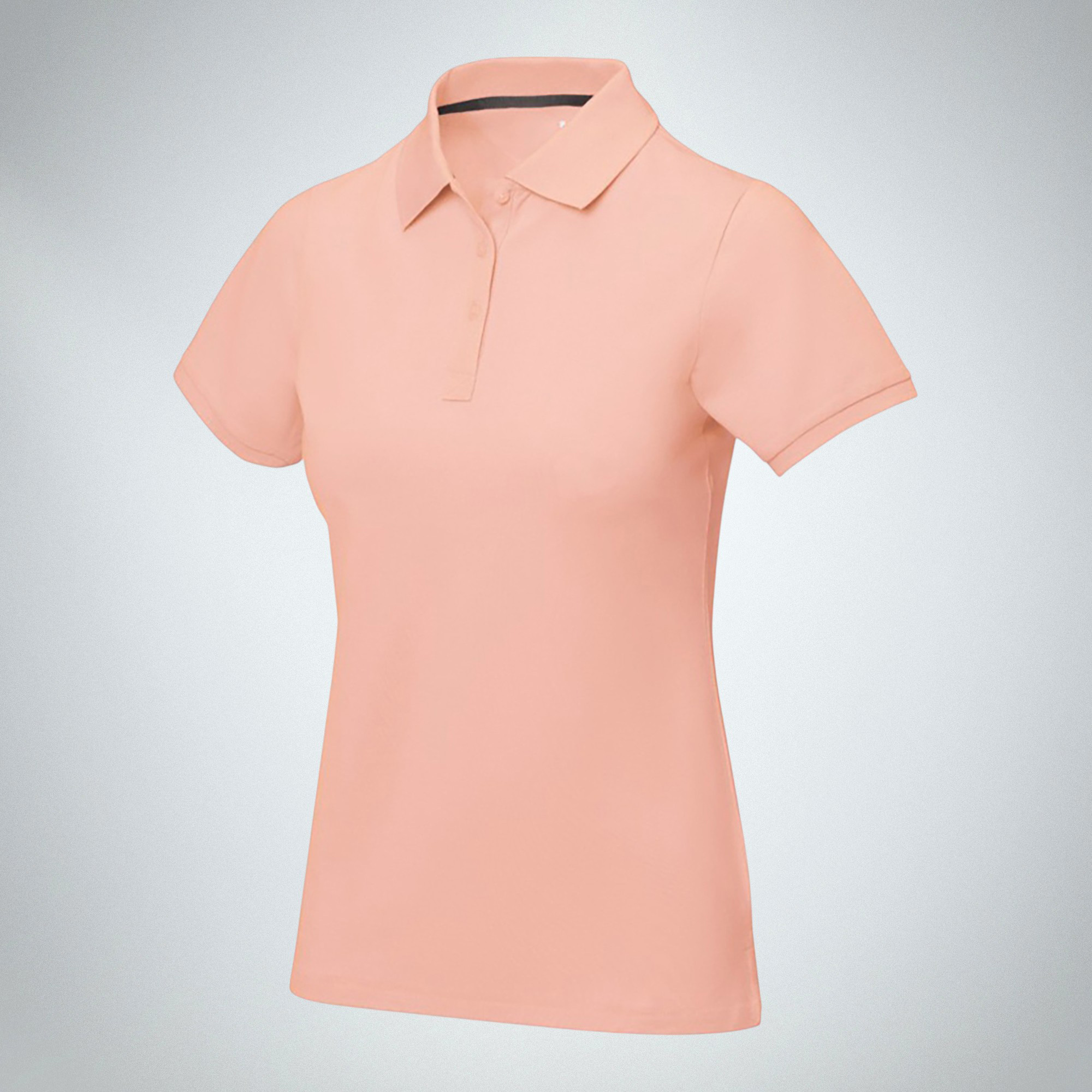 Calgary женская футболка-поло с коротким рукавом, pale blush pink