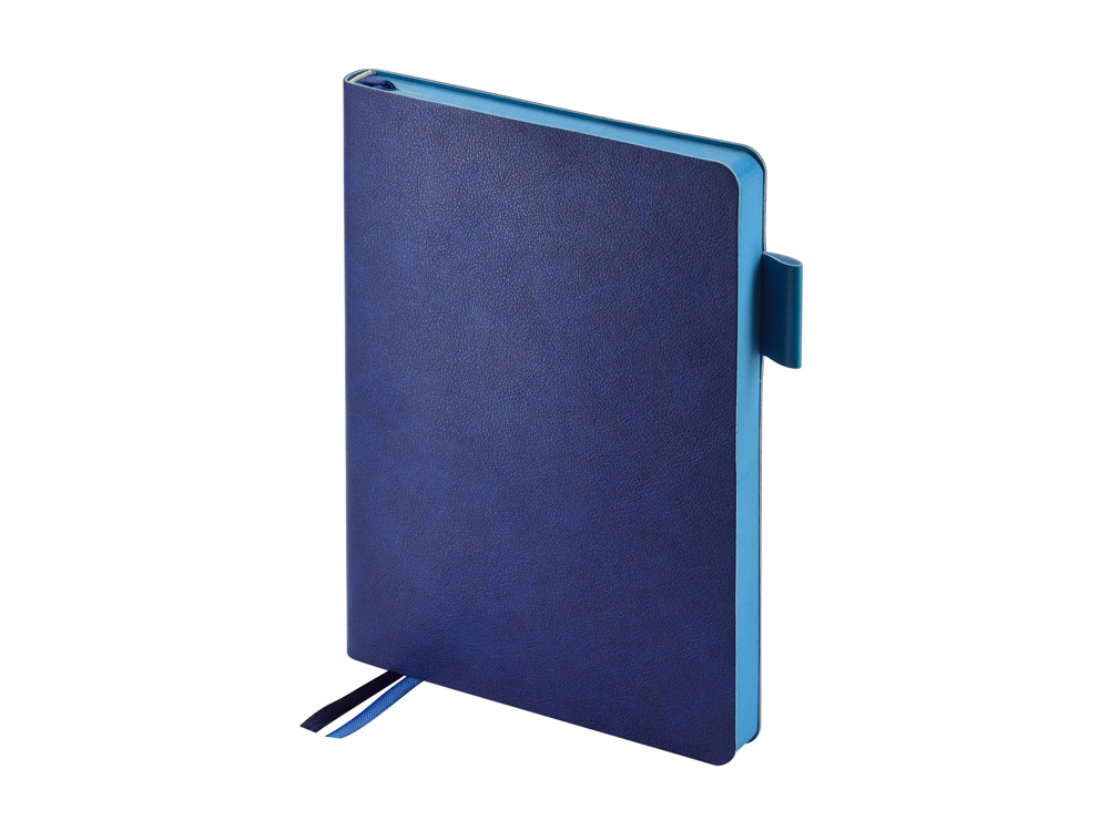 Ежедневник А5 датированный Boston 2027, синий с голубым обрезом