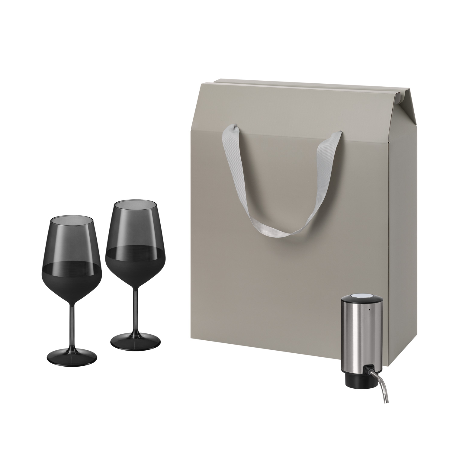 Подарочный набор Black Edition, Dante (2 бокала + аэратор для вина)