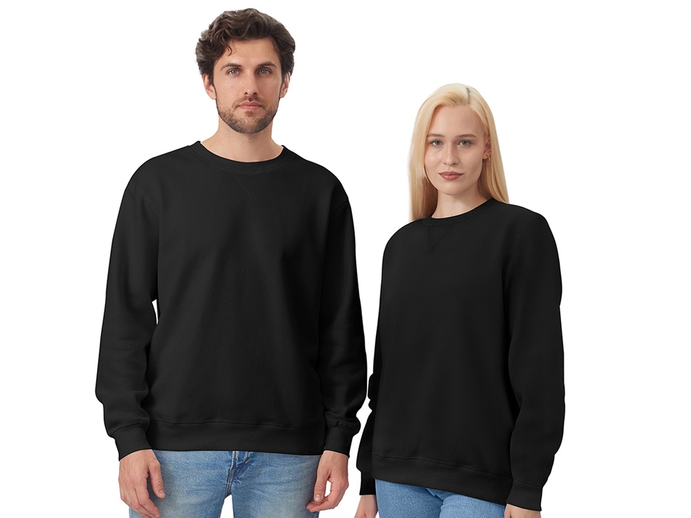 Свитшот оверсайз Lisbon унисекс, черный