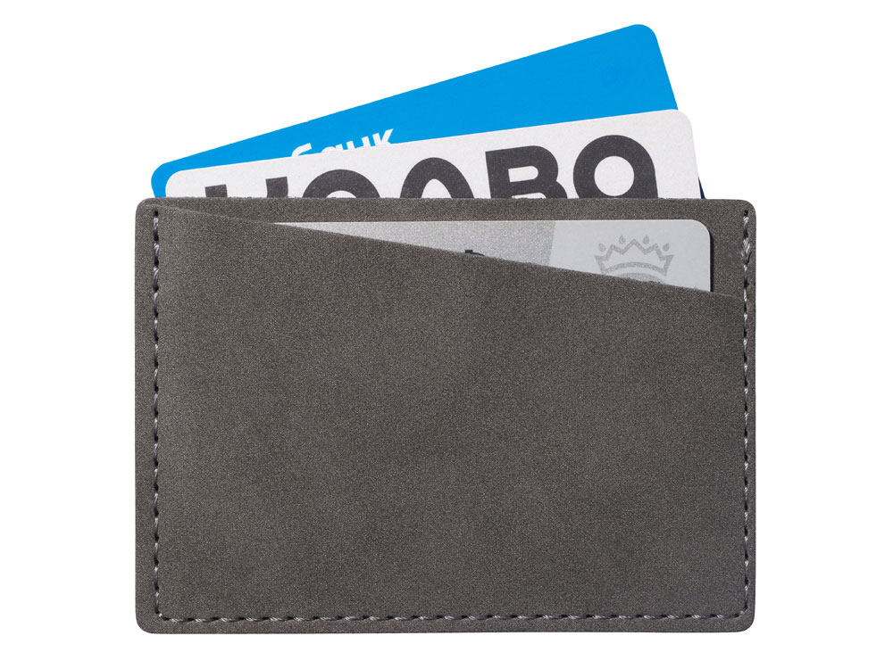 Футляр на 3 пластиковые карты Alicante, темно-серый