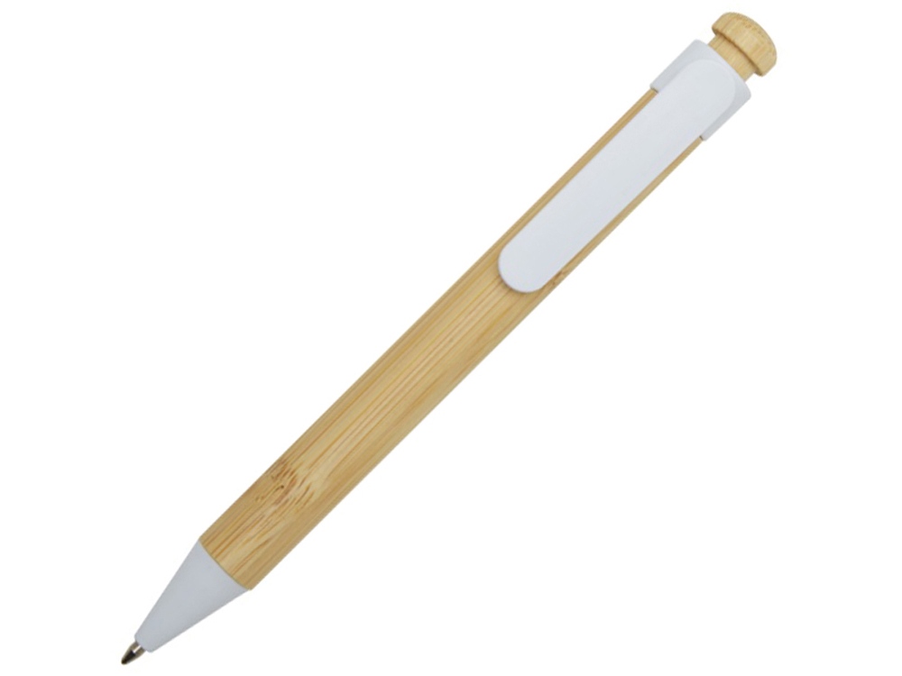 Rattan шариковая ручка из бамбука и переработанной пластмассы - Белый