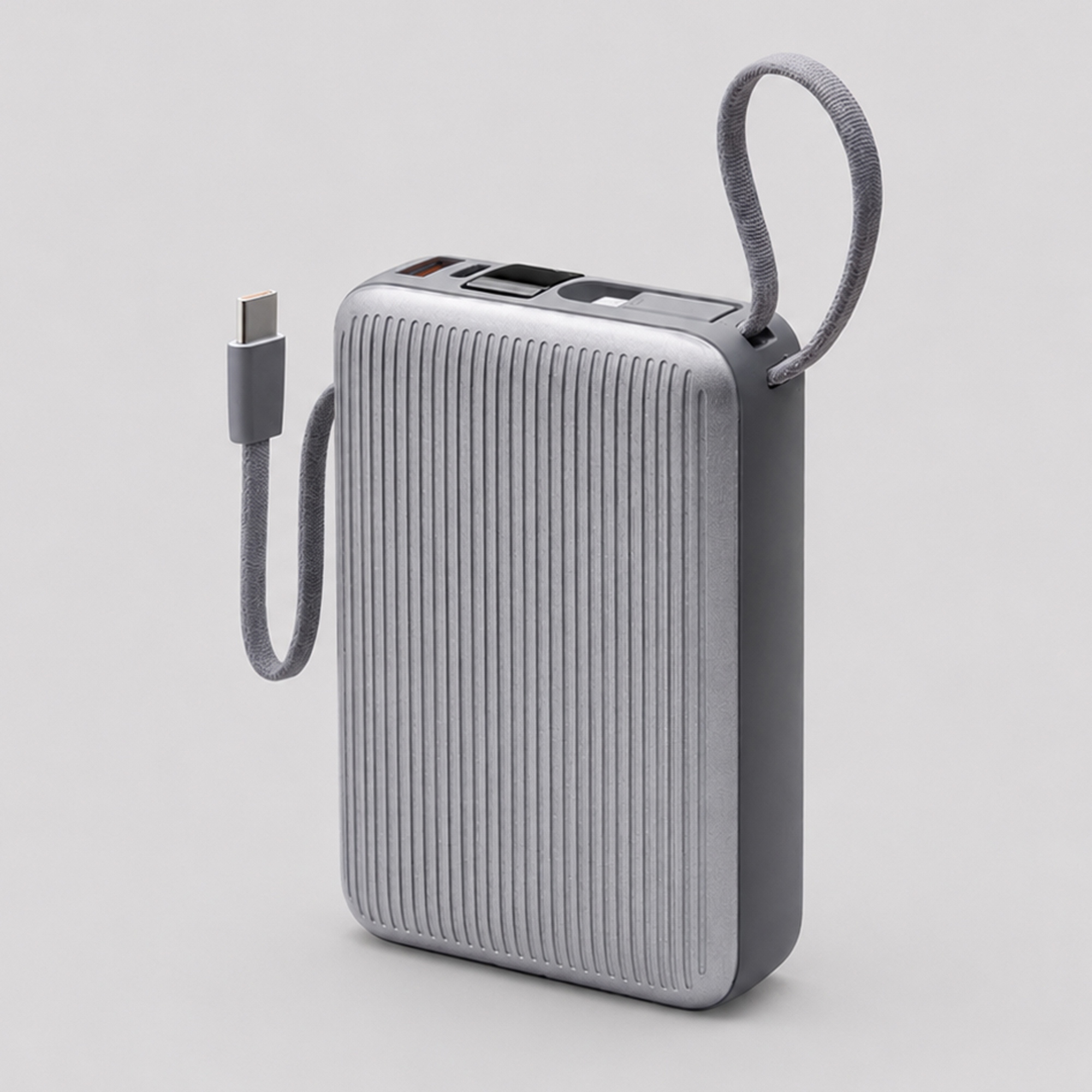 Внешний АКБ NRG Turbo Cable 20000 mAh, 22,5Вт, графит, Deppa