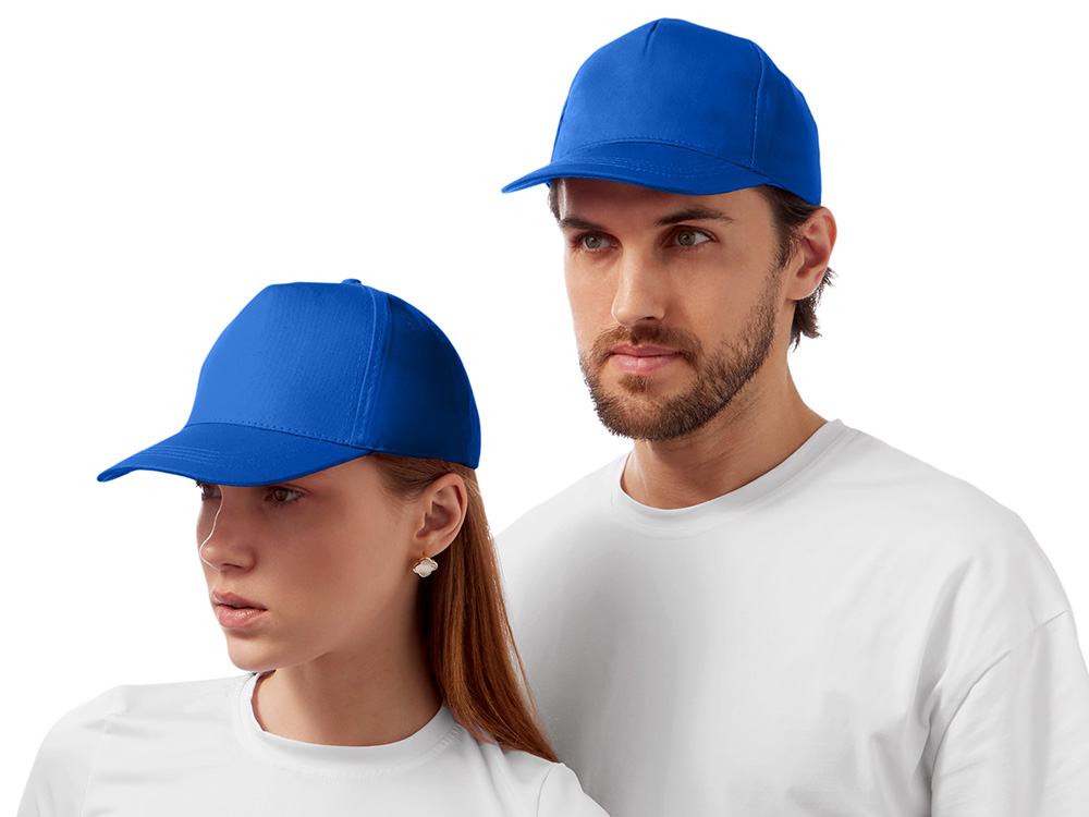 Бейсболка Мемфис 230 5-панельная, кл. синий