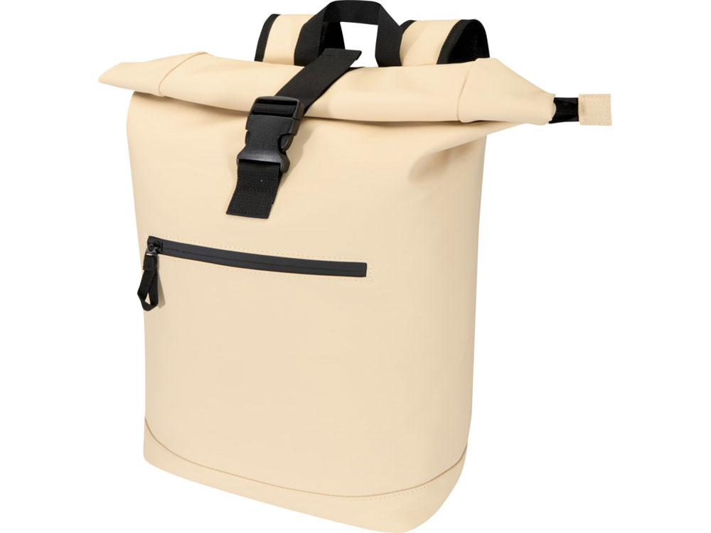 Переработанный рюкзак Реси Плюс 15 GRS с закручивающимся верхом объемом 18 л, бежевый