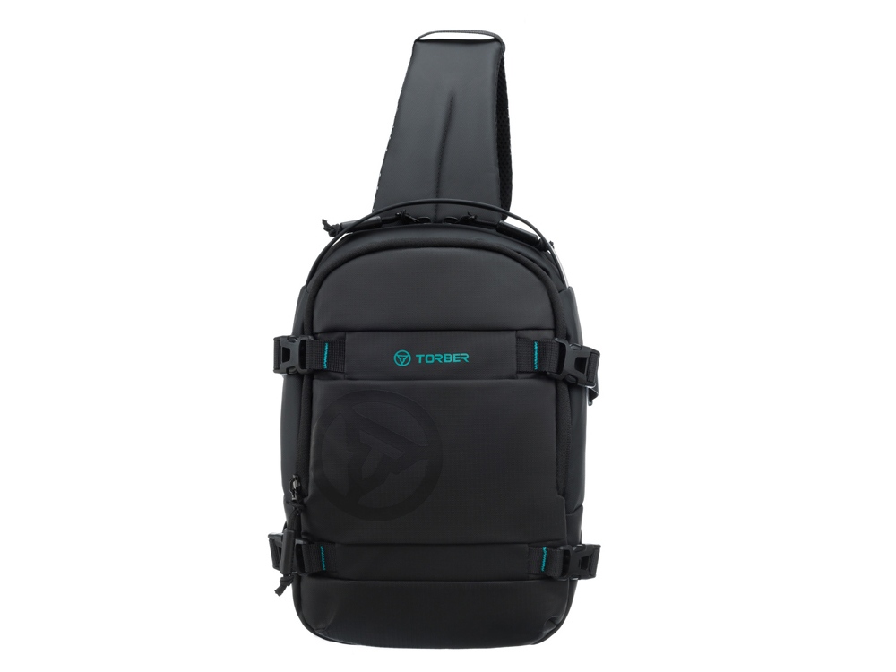 Рюкзак на одно плечо TORBER ЭКСТРИМ, чёрный, 20 х 8 х 31 см, 5л