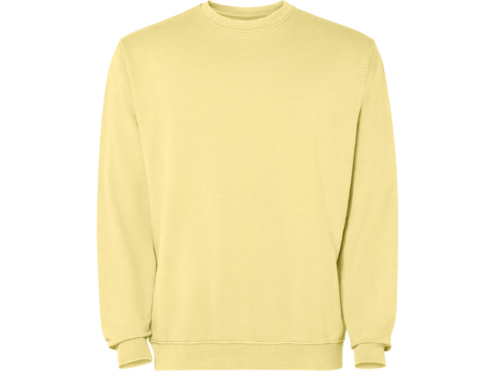 Свитшот Jaya унисекс, солнечно-желтый выстиранный WASHED