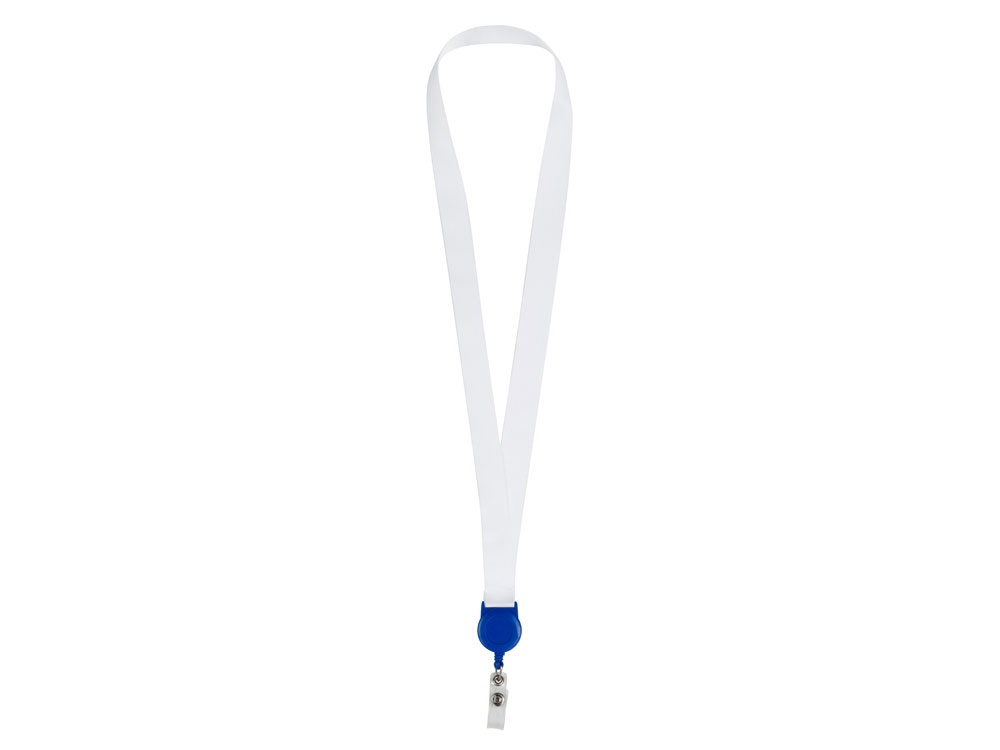 Ланъярд 2 см с ретрактором, синий