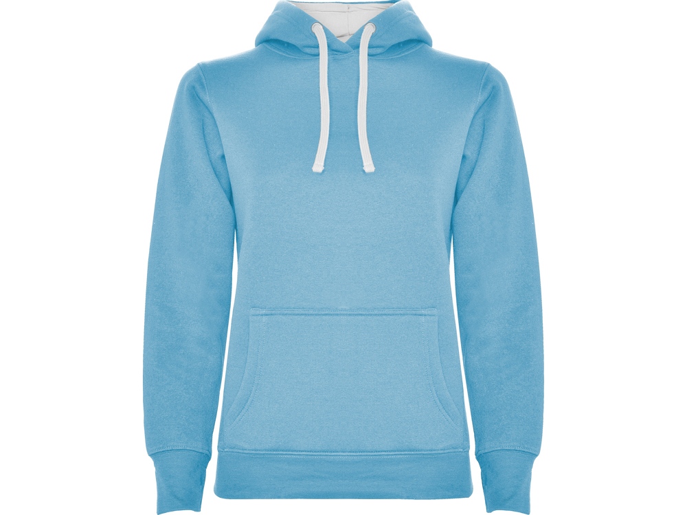 Толстовка с капюшоном Urban женская, небесно-голубой/белый