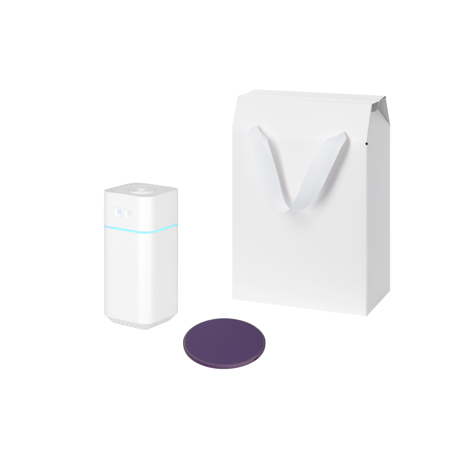 Подарочный набор Cloud NEO, Auris, фиолетовый (увлажнитель воздуха, зарядное устройство)