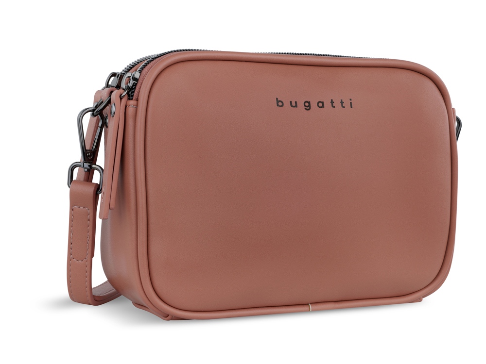 Сумка кросс-боди женская BUGATTI АЛМАТА | ALMATA, абрикосовая, полиуретан, 21,5х6х15 см