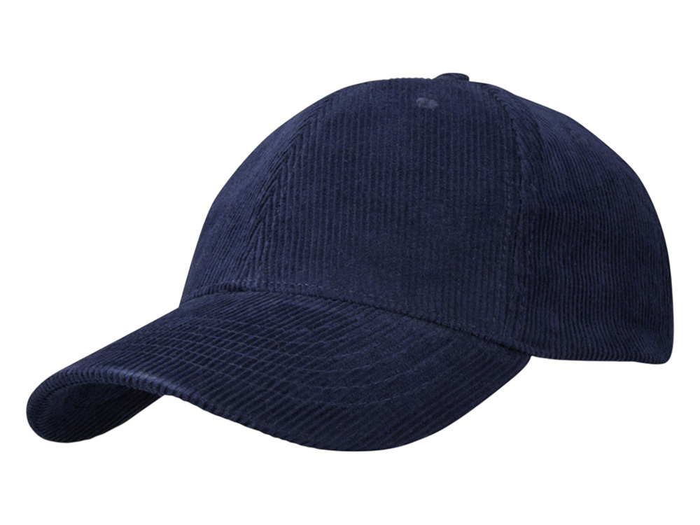 Hutton 6-панельная бейсболка из переработанного хлопка - Темно - синий