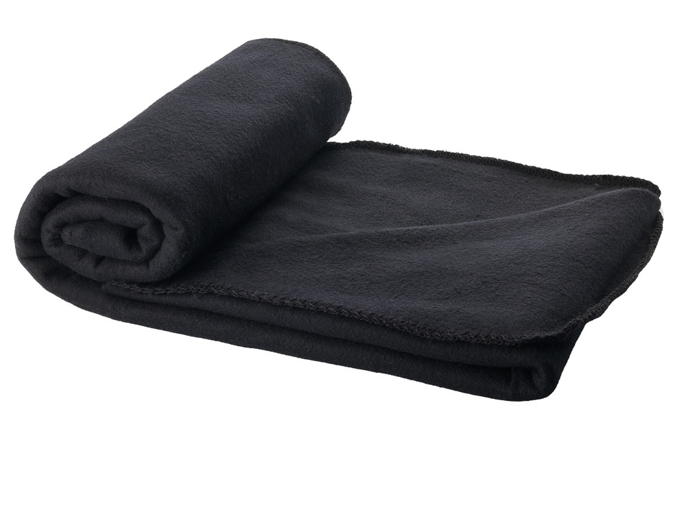 Плед Huggy в чехле 150 x 120 см - сплошной черный