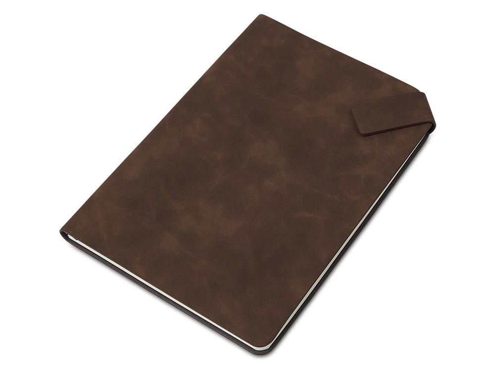 Блокнот А5 в гибкой обложке Chaplin, шоколадный