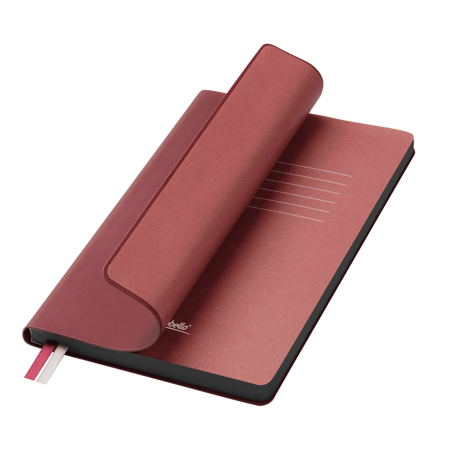 Ежедневник Moon river недатированный, бургунди