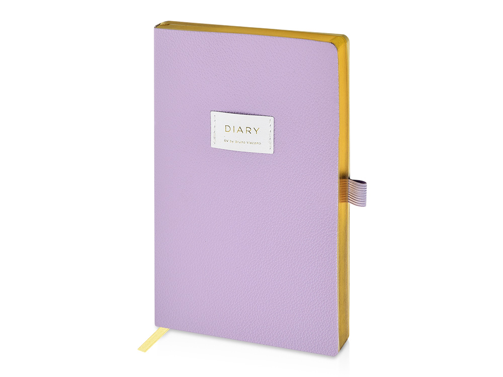 Ежедневник недатированный А5 Zefir с нашивкой, сиреневый