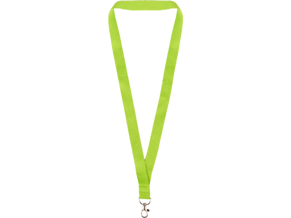 Ланъярд из RPET с карабином, зеленое яблоко