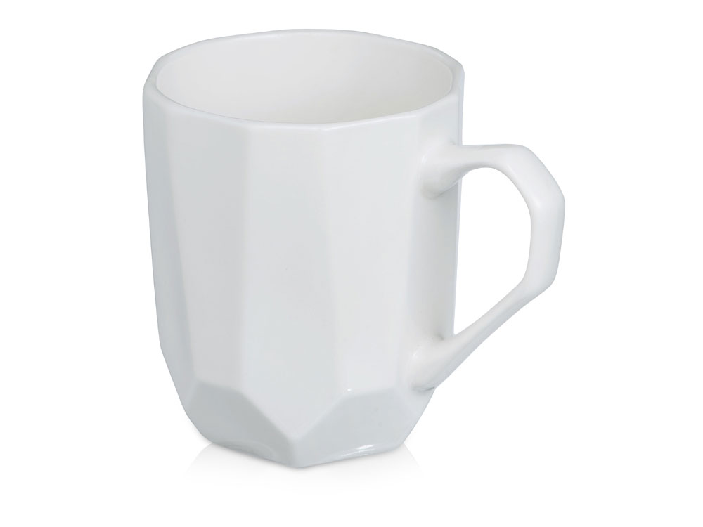 Кружка с гранями Amery, 310мл, белый глянцевый