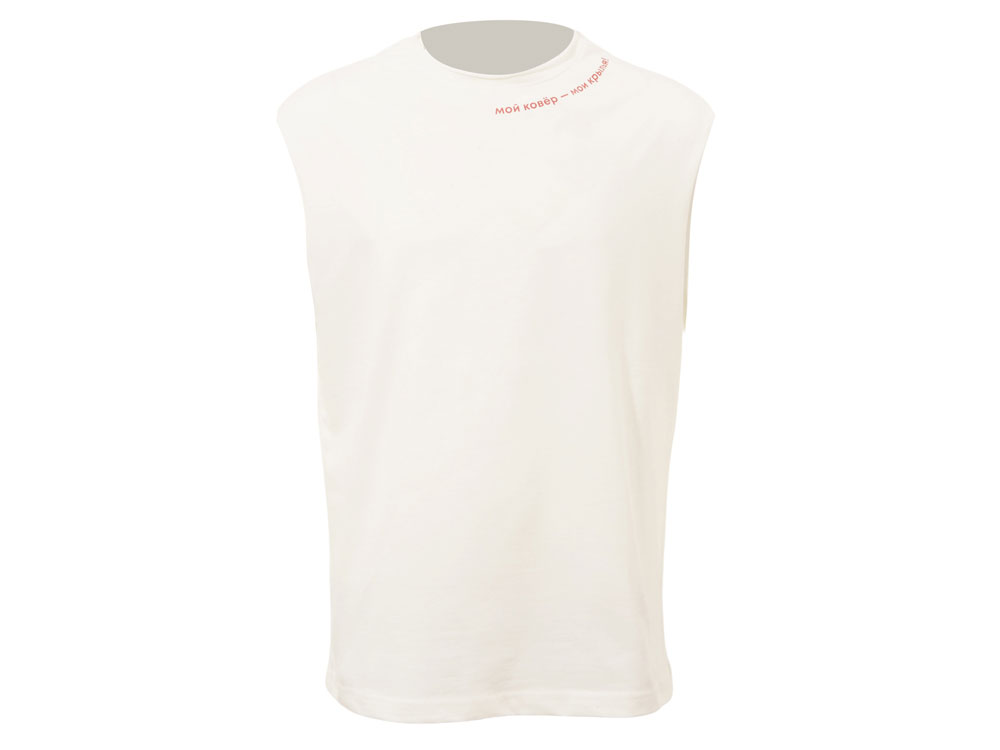 Майка оверсайз Berlin, унисекс, молочный, ДТФ текстиль и Текстильный принтер