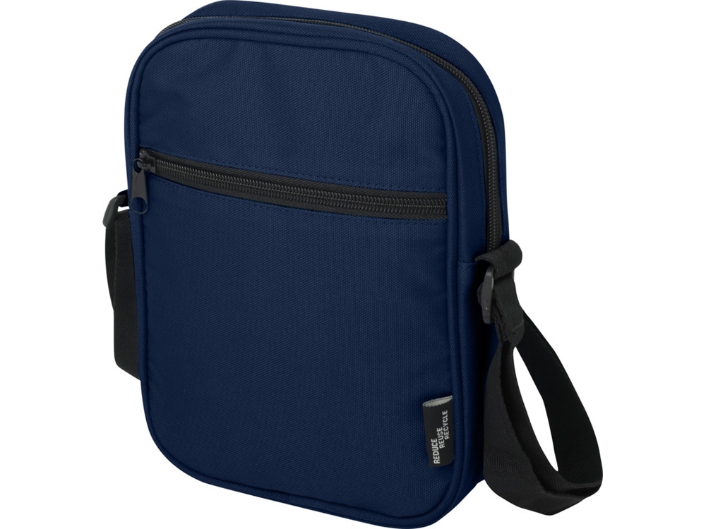 Байрон сумка через плечо из переработанных материалов по стандарту GRS объемом 2 л - Нейви