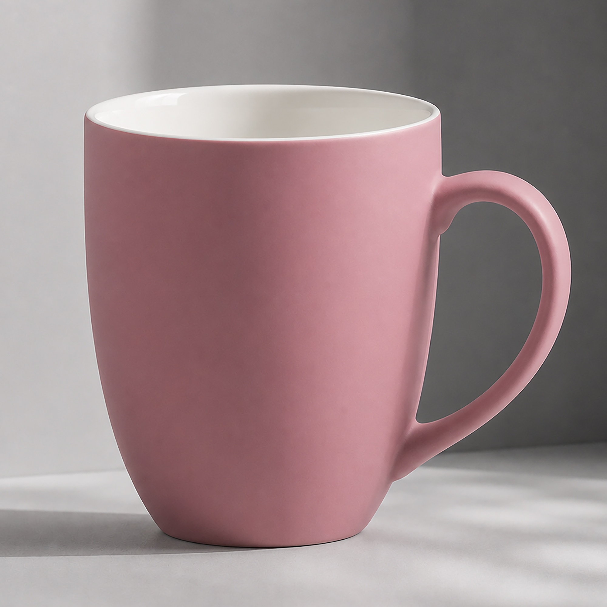 Кружка с покрытием soft-touch Tulip Gum, пыльно-розовый