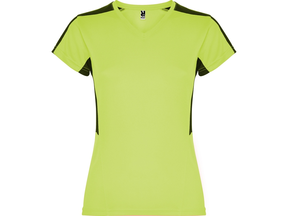 Футболка Suzuka женская, лаймовый пунш/черный