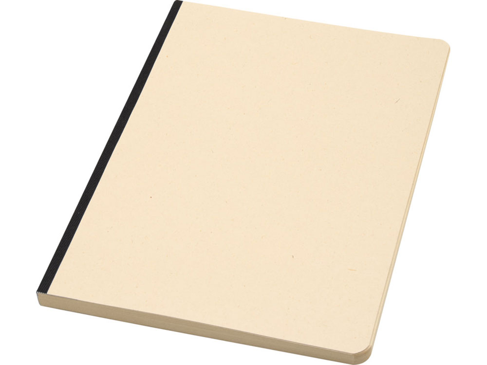 Блокнот из сахарного тростника и RPET А5 Liliana, натуральный/черный