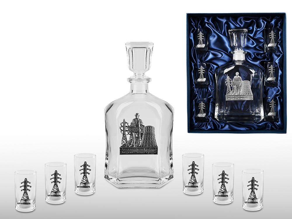Набор со штофом ЭНЕРГЕТИКИ