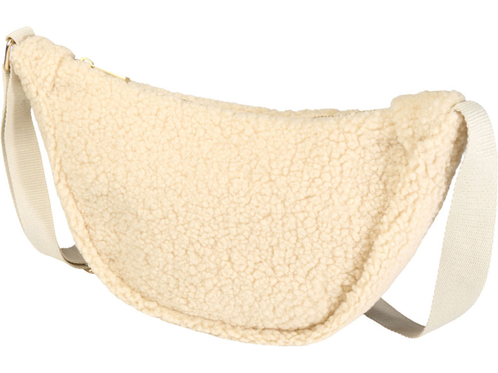 Шерпа поясная сумка из переработанной шерпы GRS объемом 3 л, бежевый