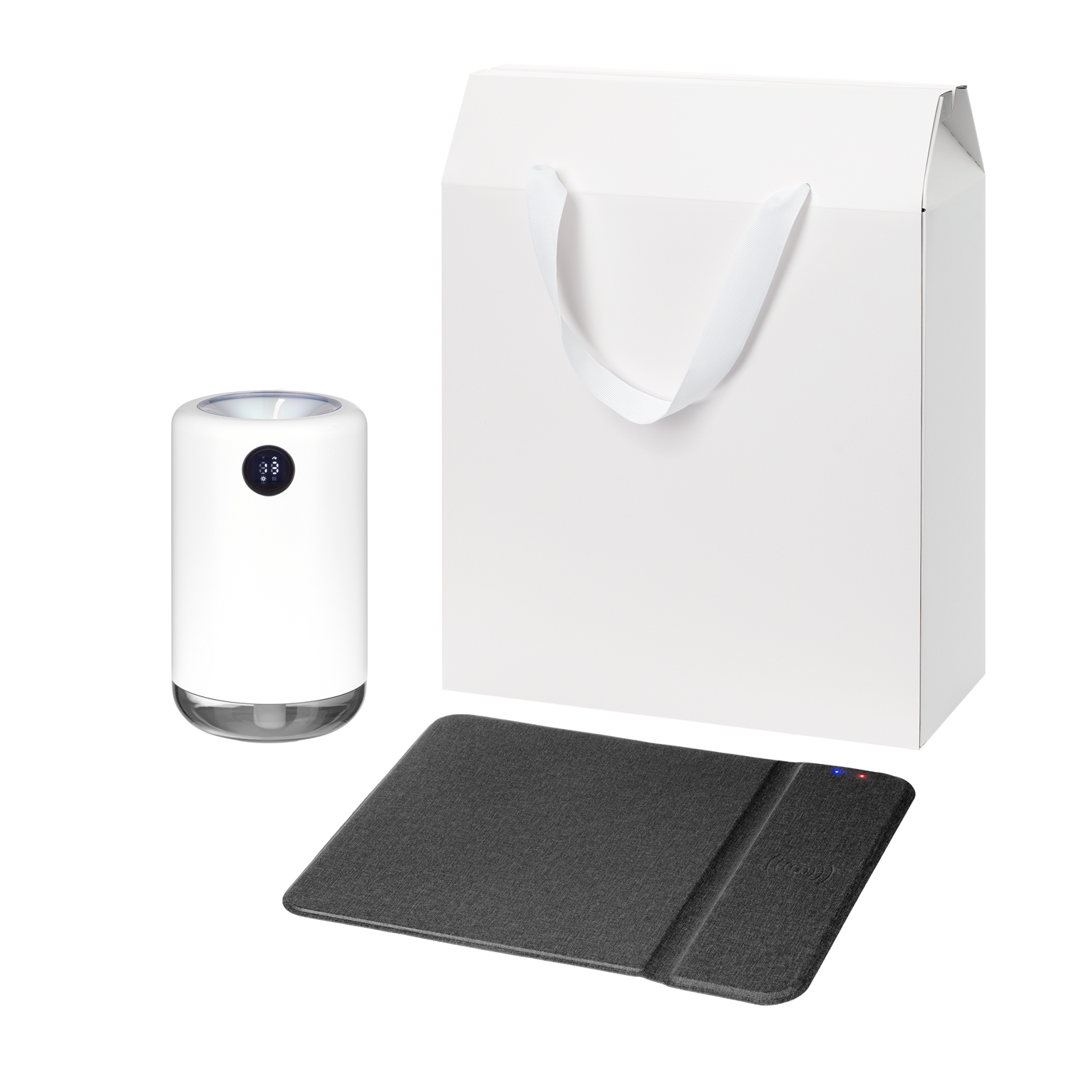 Подарочный набор Bliss, Ноnor, черный (увлажнитель воздуха, зарядное устройство)