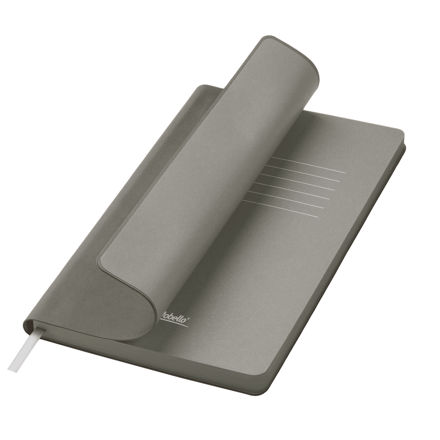 Ежедневник Latte soft touch недатированный, серый