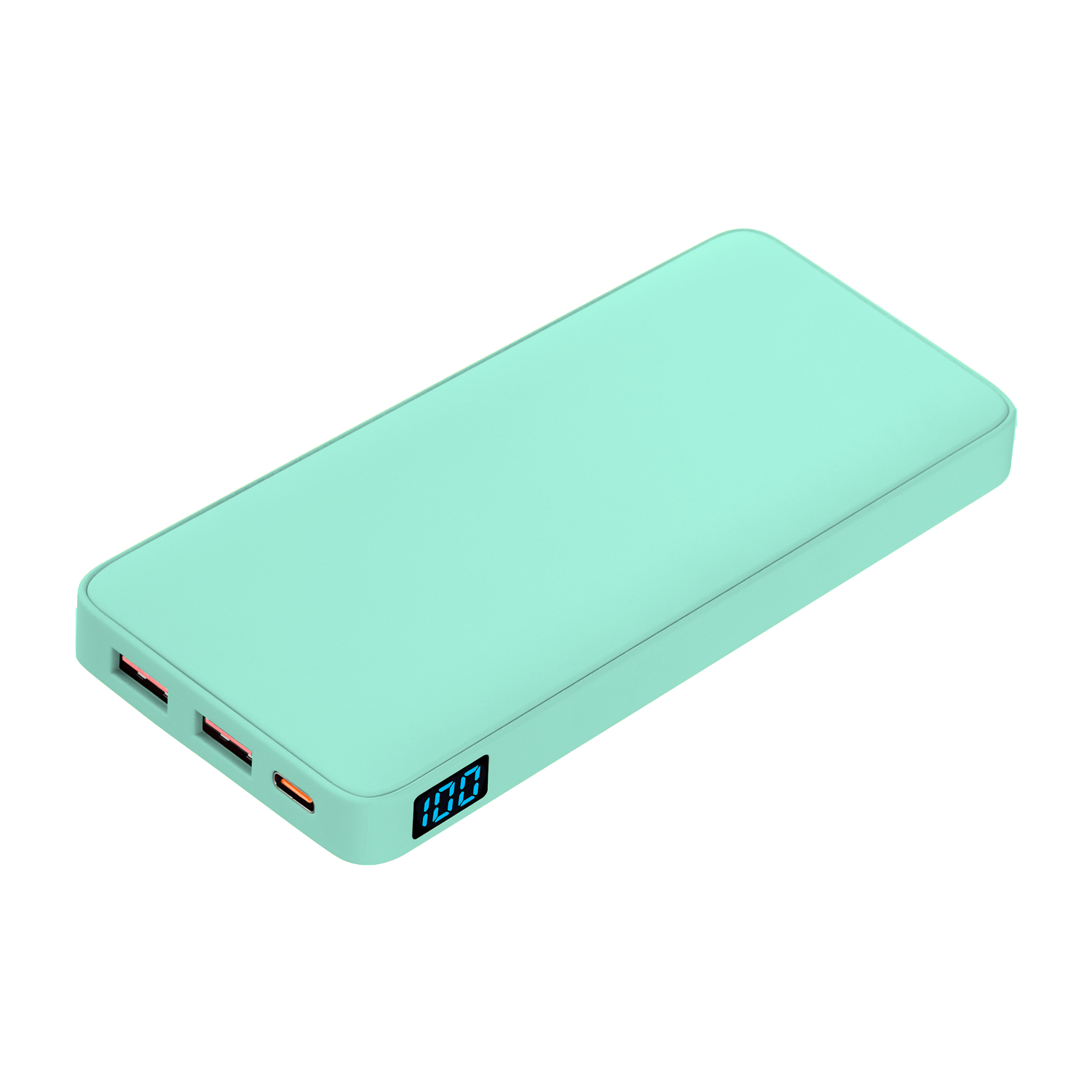 Внешний аккумулятор с подсветкой Ancor PD Plus 10000 mAh, бирюзовый