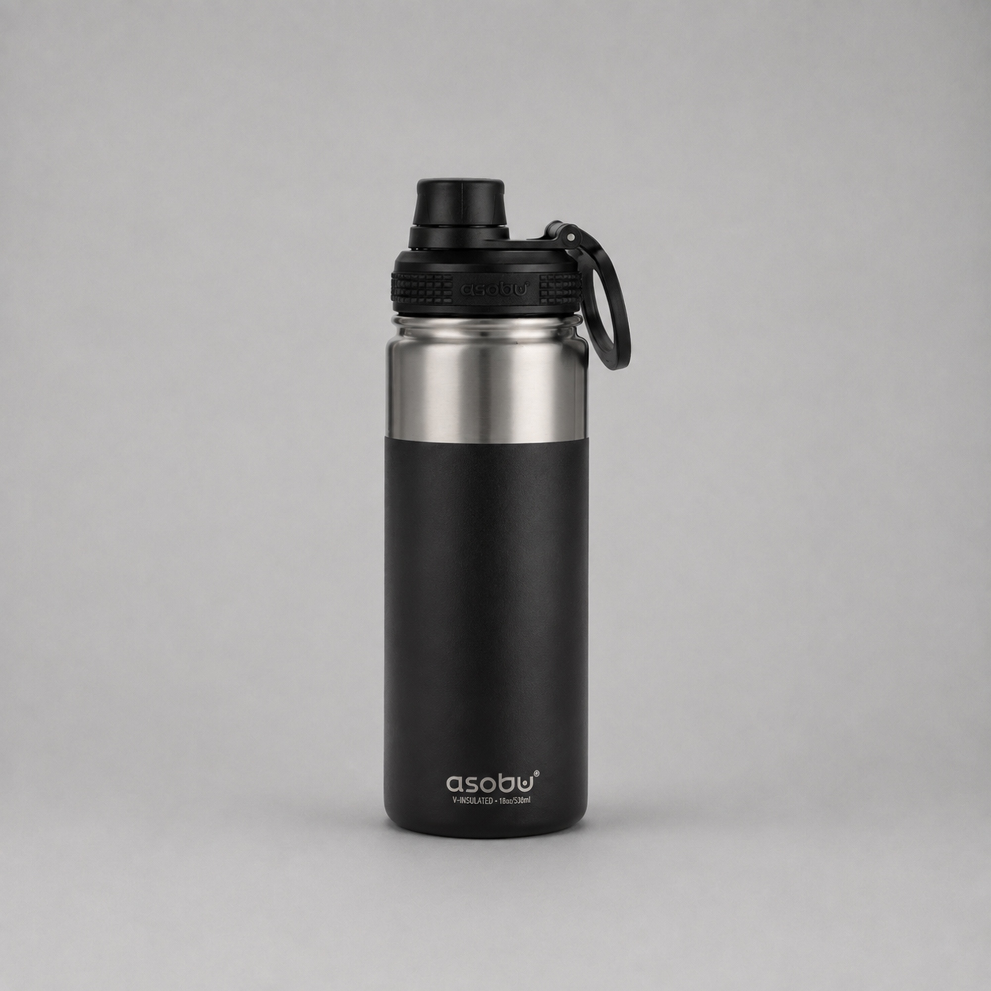 Вакуумная термобутылка ALPINE FLASK, 530 мл, черный