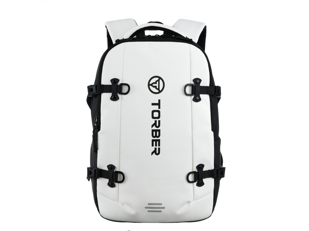 Рюкзак спортивный TORBER ЭКСТРИМ 18, белый/чёрный, 31 х 12 х 46 см, 17л