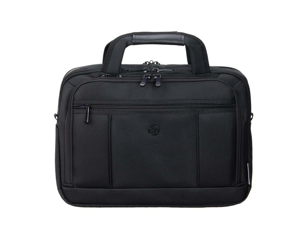 Портфель TORBER ВОЯЖ для ноутбука 14-16'', черный, баллистический нейлон, 41 x 12 x 30 см, 11 л