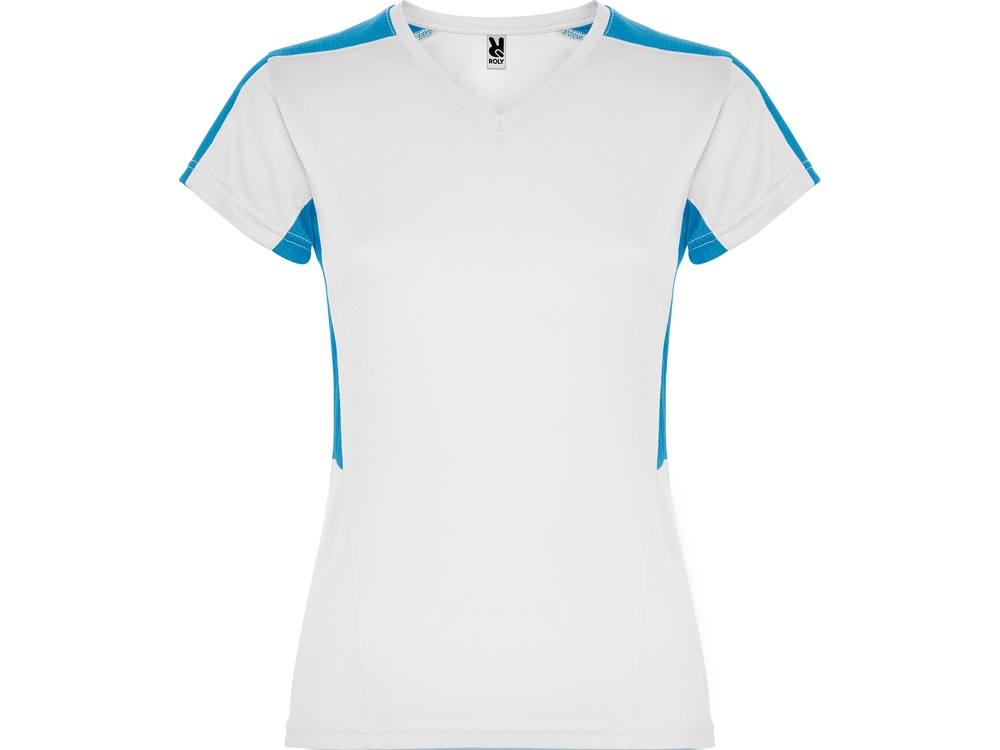 Футболка Suzuka женская, белый/бирюзовый