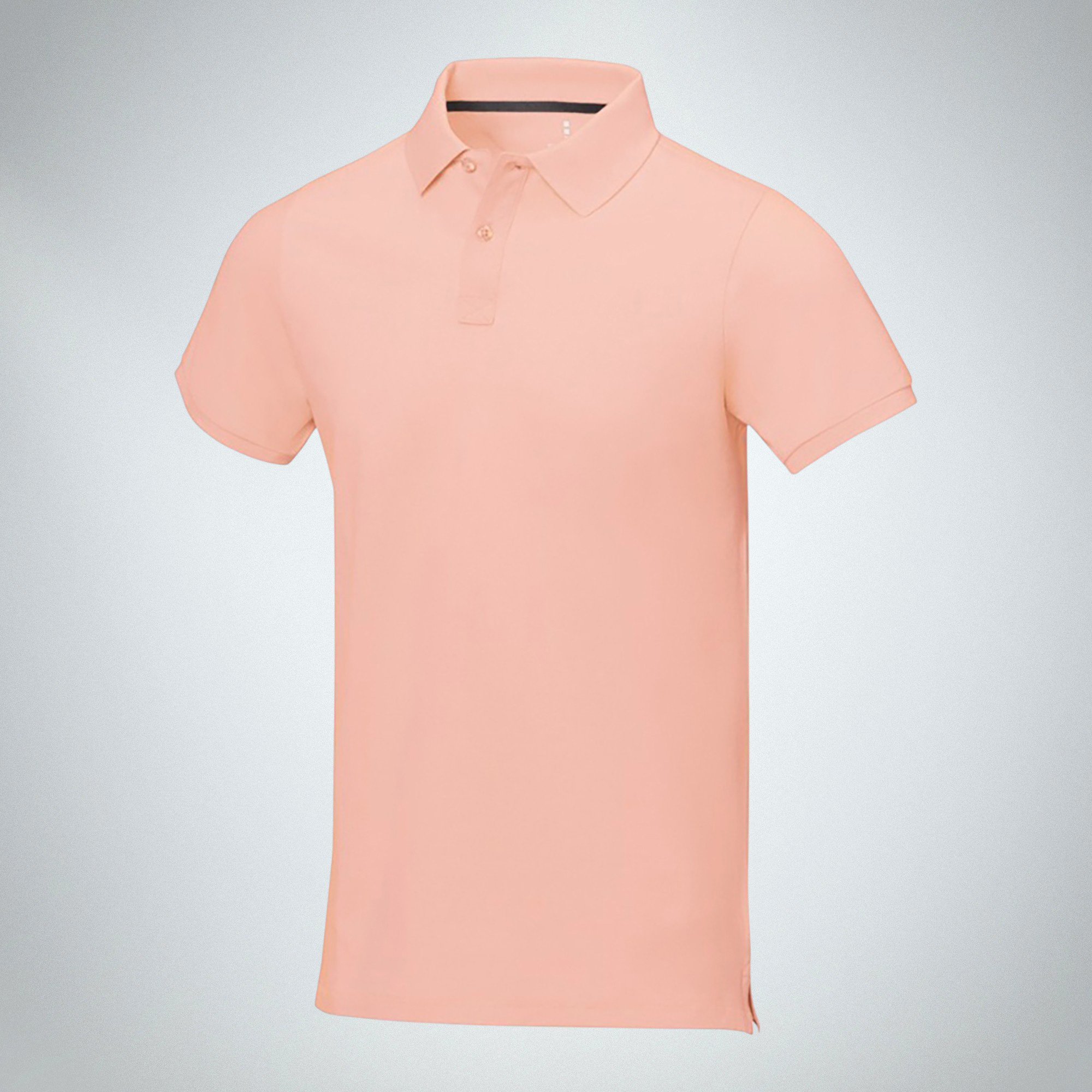 Calgary мужская рубашка-поло с коротким рукавом, pale blush pink
