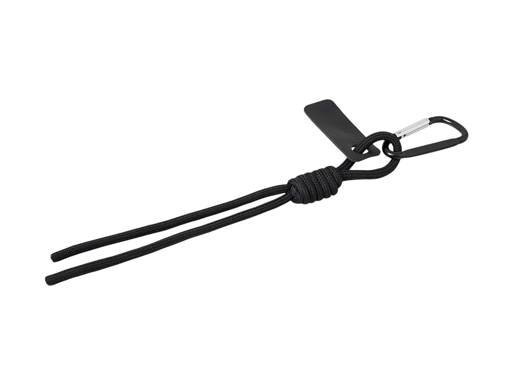 Брелок-веревочка на карабине Trinket, черный