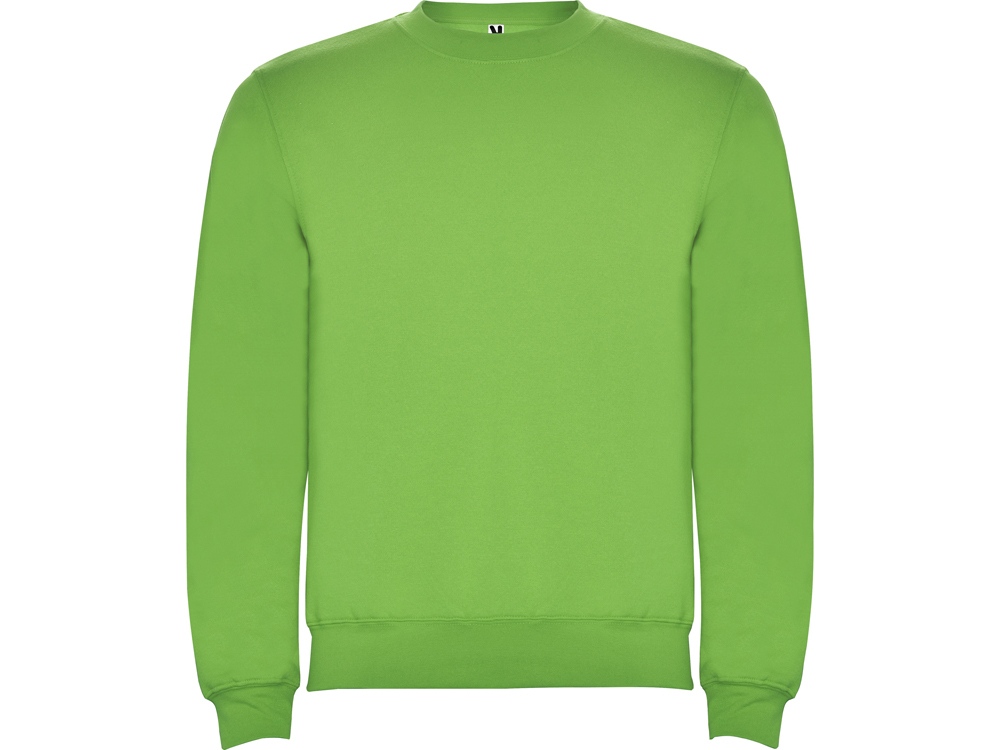 Свитшот с начесом Clasica унисекс, зеленое яблоко