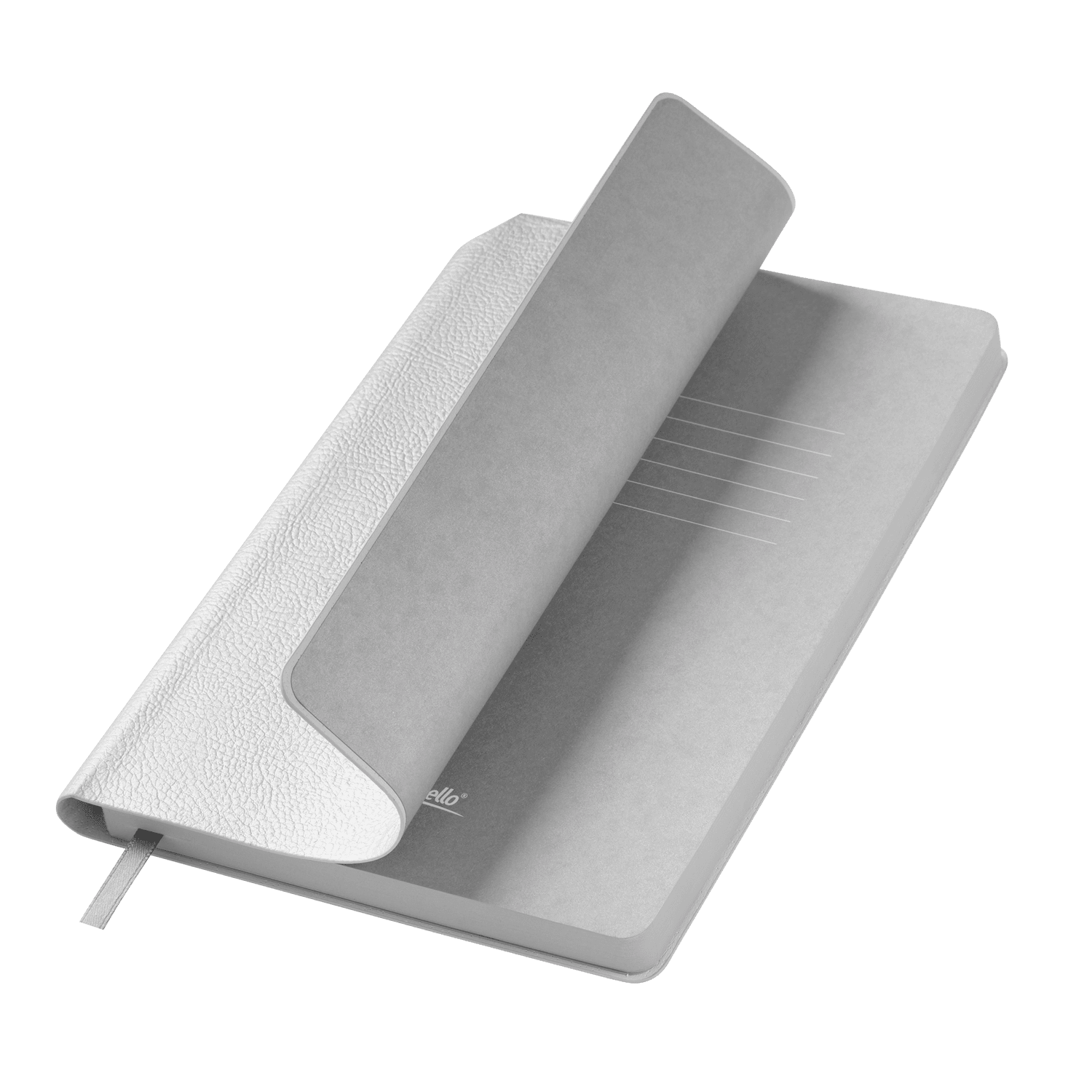 Ежедневник Molto недатированный, серебряный