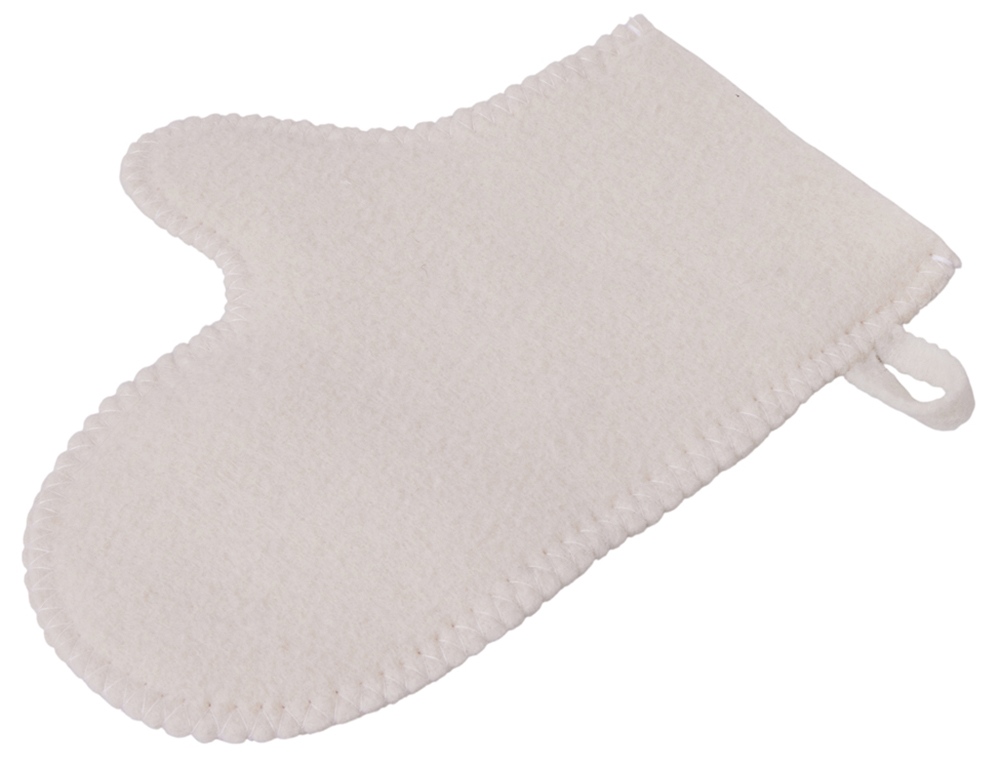 Рукавица для бани и сауны Healing, белый